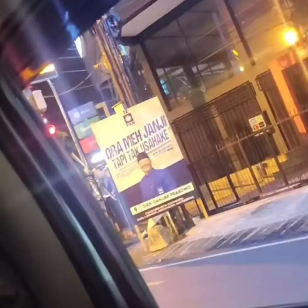 Nama caleg di baliho ini bisa bikin kontestasi Pemilu jadi damai, pengguna jalan auto salah fokus