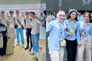 Totalitas beri dukungan, begini adu gaya 7 seleb di kampanye pasangan Anies-Imin dan Prabowo-Gibran