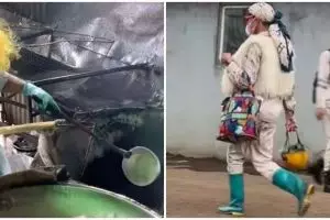 11 Potret kocak outfit orang saat bekerja ini nggak nyambung blas dengan pekerjaannya, nyeleneh abis