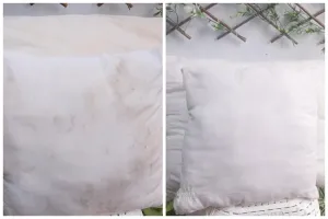 Cukup tambah 1 bahan dapur, ini trik cuci bantal dekil dan buluk agar kembali putih seperti baru