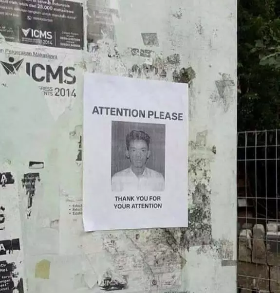 Potret kocak selebaran di tembok Berbagai sumber