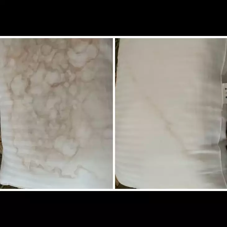 Tak perlu direndam pemutih dan air panas, ini trik cuci bantal kuning dan berjamur pakai 2 bahan dapur