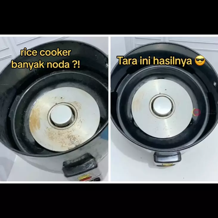 Tak perlu digosok pasta gigi, ini trik bersihkan noda gosong di dasar rice cooker pakai 2 bahan dapur