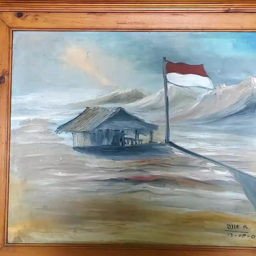 Momen pria bagikan hasil lukisan karya pasien RSJ ini bikin takjub, begini 11 penampakannya