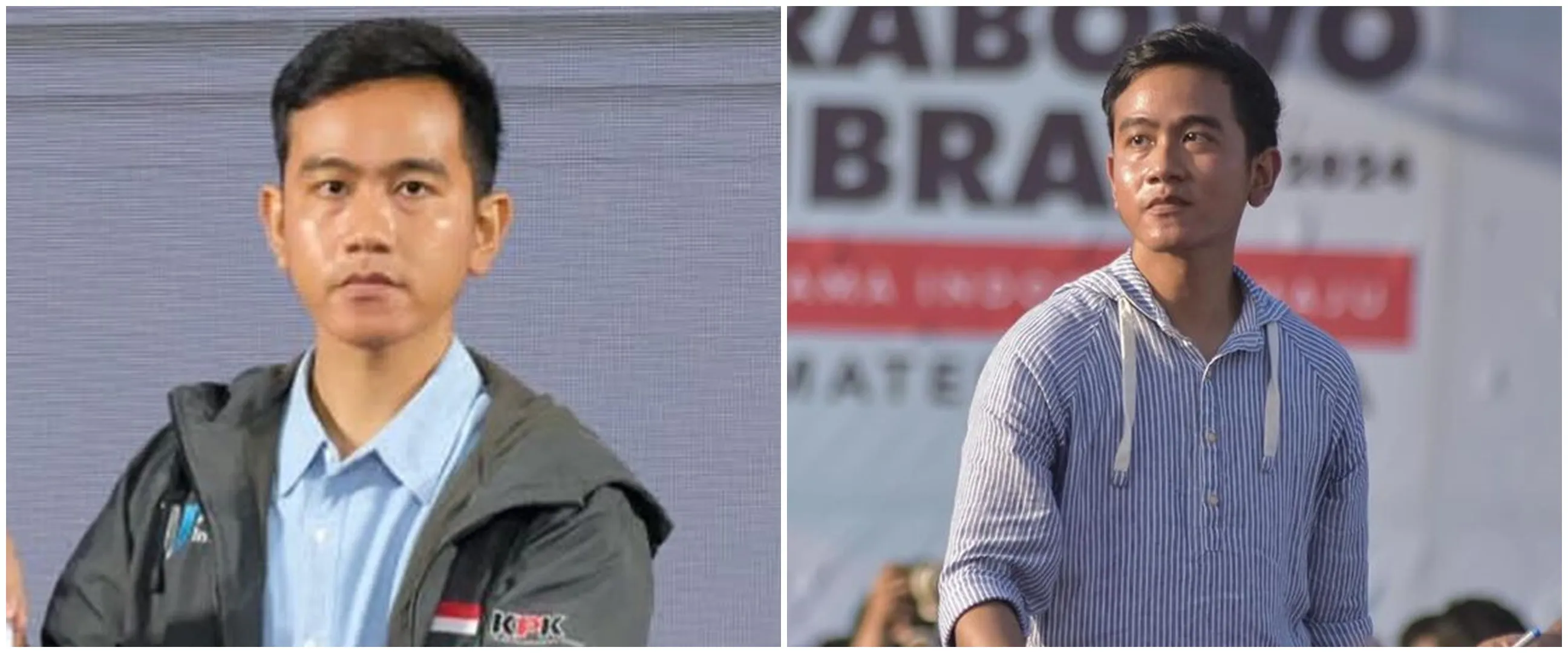 Tema Valentine di TPS Gibran dan Selvi nyoblos, usai menyalurkan suara langsung diberi cokelat