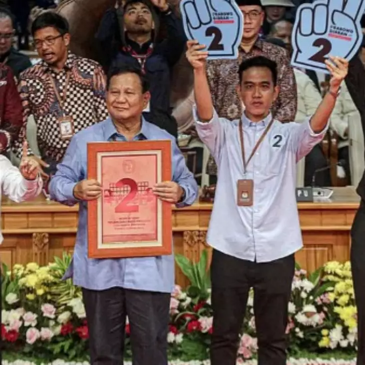 Hasil sementara quick count 6 lembaga survei Pilpres 2024, Prabowo-Gibran menang satu putaran