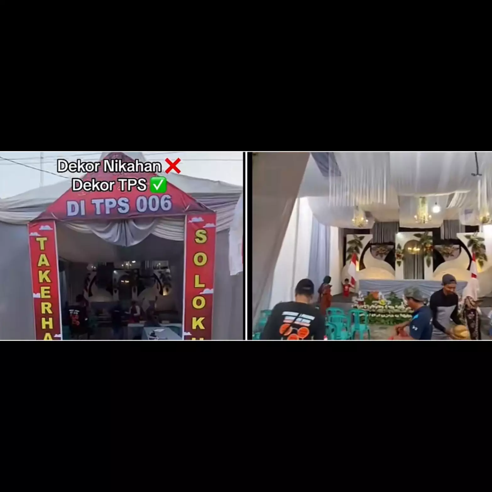 Bilik suara bak panggung pelaminan, 9 penampakan TPS ini vibesnya kayak datang ke nikahan