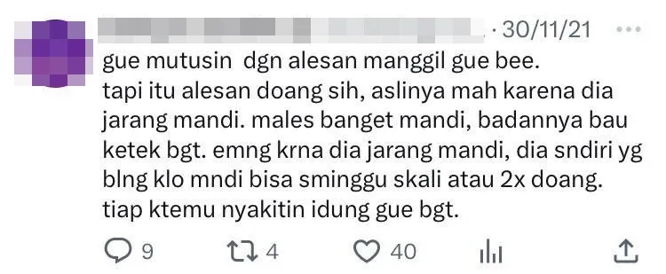 11 Curhatan lucu diputusin pacar ini alasannya bikin mikir, emang boleh seabsurd itu?
