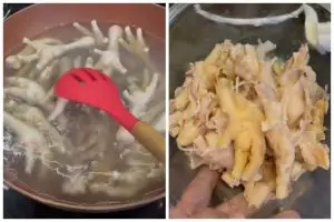 Cuma 12 menit, ini trik merebus ceker agar cepat empuk dan mudah dipisahkan dari tulang