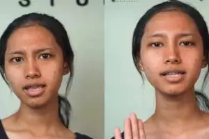 Transformasi makeup wanita dengan wajah penuh bekas jerawat, hasilnya manglingi bak idol K-Pop