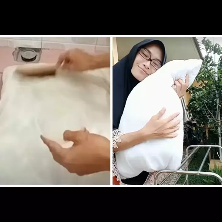 Tak direndam detergen, trik ibu-ibu cuci bantal dekil dan berjamur ini ampuh cuma tambah 2 bahan dapur