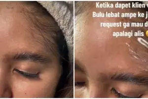 Tanpa cukur tetap mulus, transformasi makeup wanita dengan bulu wajah lebat ini hasilnya auto flawless
