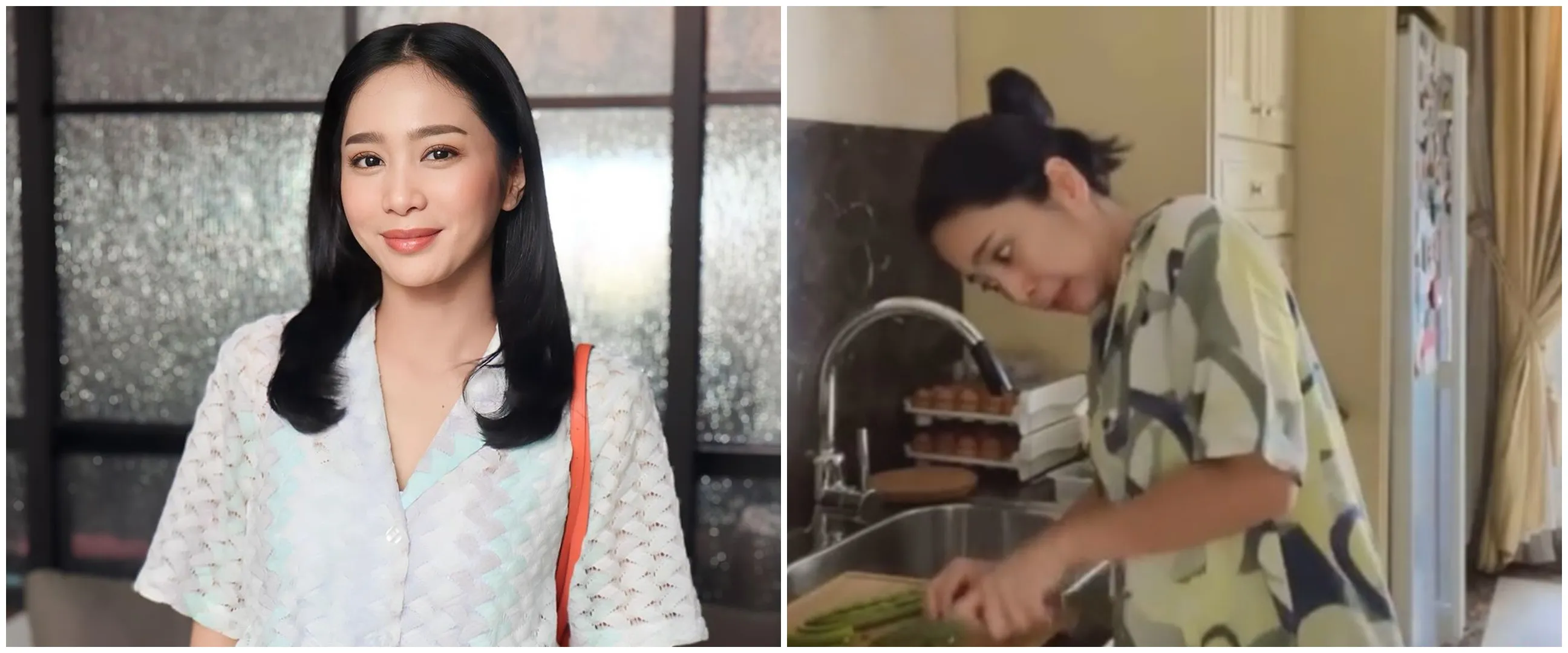 Kini tinggal di rumah mewah bareng suami tajir, ini 9 potret dapur Bunga Zainal penuh barang tapi apik