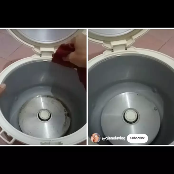 Tanpa diolesi pasta gigi, ini cara bersihkan kerak dan bau apek di rice cooker pakai 2 bahan sederhana