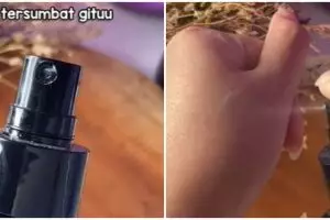 Bukan ditusuk jarum, trik atasi setting spray macet ala selebtok ini simpel cuma pakai 1 langkah