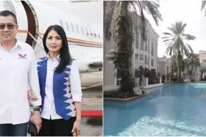 Rumahnya megah dan super luas bak istana, 9 potret dapur Liliana Tanoesoedibjo ini klasik nuansa kayu