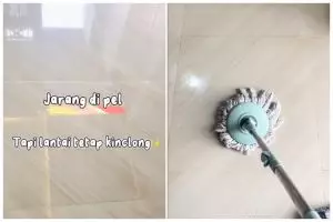 Tanpa diberi garam, ini trik mengepel lantai agar kinclong, kesat, dan wangi ditambah 2 bahan dapur