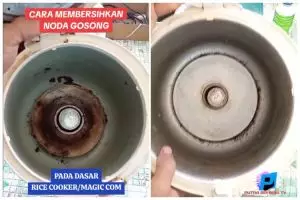 Tanpa digosok pasta gigi, ini cara hilangkan noda gosong di dasar rice cooker cuma pakai 1 bahan dapur