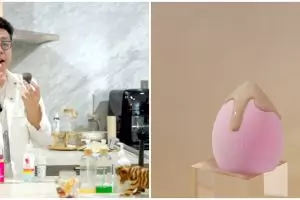 Bukan direndam air hangat, dokter ini tunjukkan cara bersihkan spons makeup dengan langkah sederhana