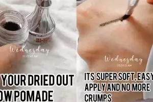 Tanpa direndam air panas, ini trik atasi eyebrow pomade kering hanya pakai cairan penyegar mata