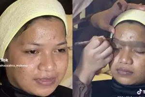 Transformasi makeup adat Bugis pada wanita berwajah gradakan ini hasilnya mulus parah
