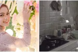 Dilamar pengusaha dengan uang panai Rp 2 M, ini 9 potret dapur Putri DA bergaya minimalis