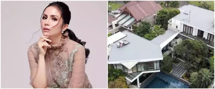 Tampilan rumah Momo eks Geisha di Malang mewah bak resort, ini 9 potret kolam renangnya hadap danau