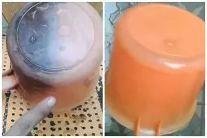 Tanpa digosok pasta gigi, ini cara hilangkan kerak hitam di gayung agar kinclong pakai 2 bahan dapur