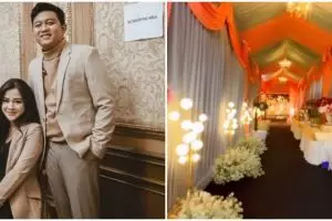 Acara syukuran kelahiran anak pertama Bella Bonita dekorasinya bak pesta nikah, ini 7 potretnya