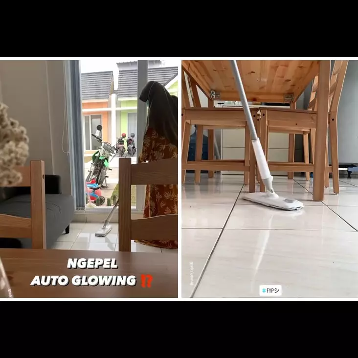 Bukan dicampur sabun cuci piring, emak-emak ini punya trik mengepel lantai agar kesat dan kinclong