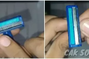 Bukan dilap tisu, pria ini tunjukkan trik bersihkan sisa bekas cukur yang terselip pakai 1 alat tulis