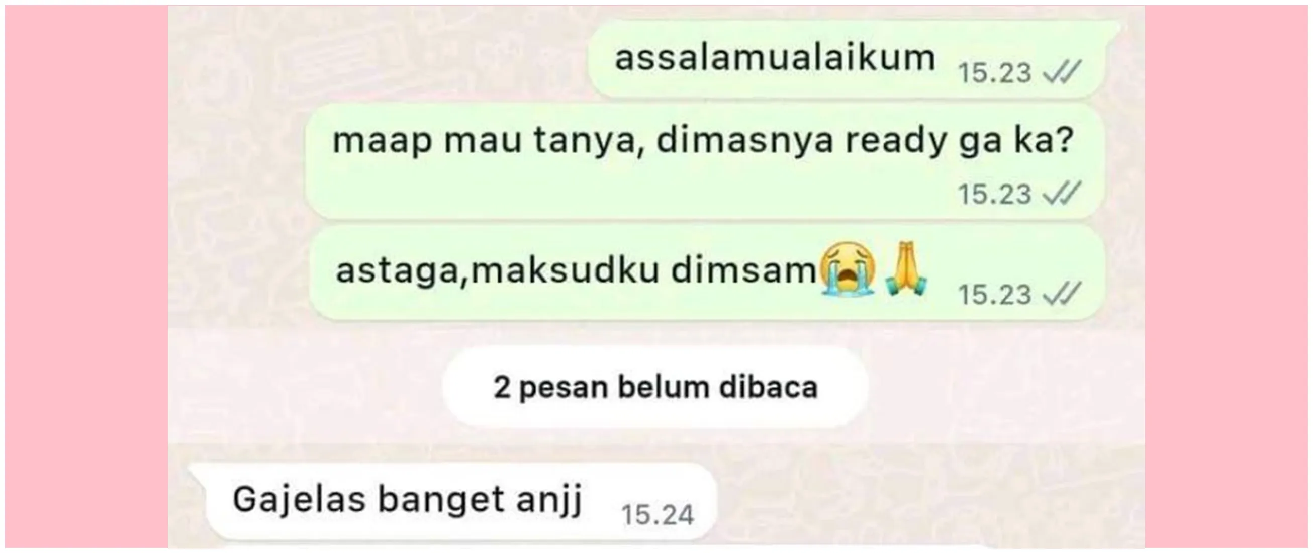11 Chat lucu typo saat pesan lewat online ini tulisannya jadi ambigu, bikin mikir keras