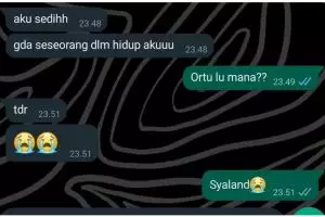 11 Chat lucu 'sambat' kesedihan ke teman ini absurd abis, bikin tepuk jidat