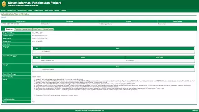 wulan ajukan gugatan sabda ke pengadilan © berbagai sumber