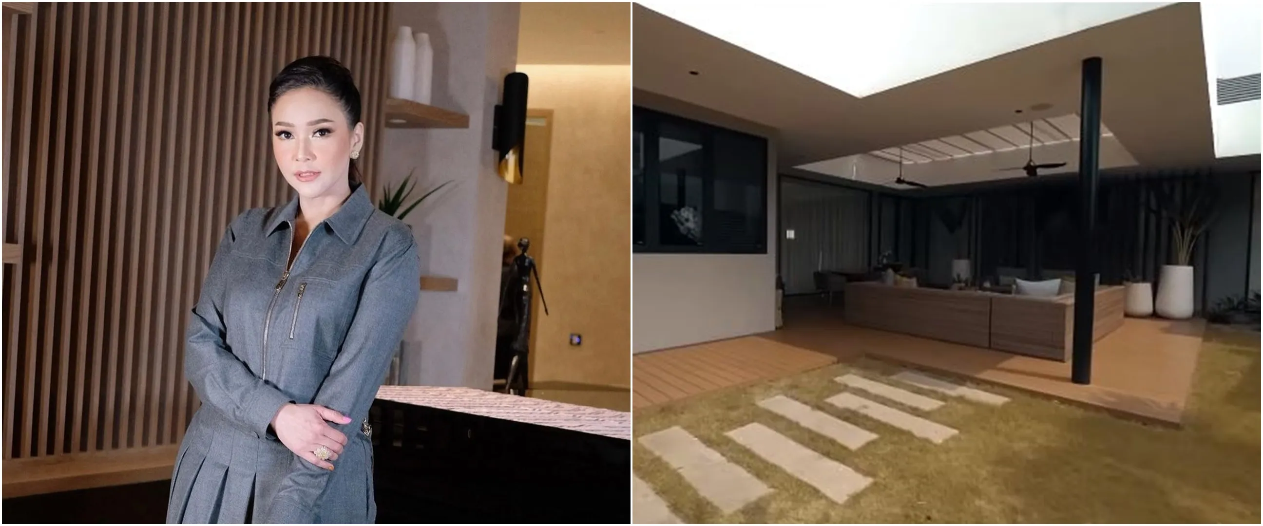 Punya rumah mewah tapi tak ada ruang tamu, 9 potret teras belakang Maia Estianty cozy berasa di resort