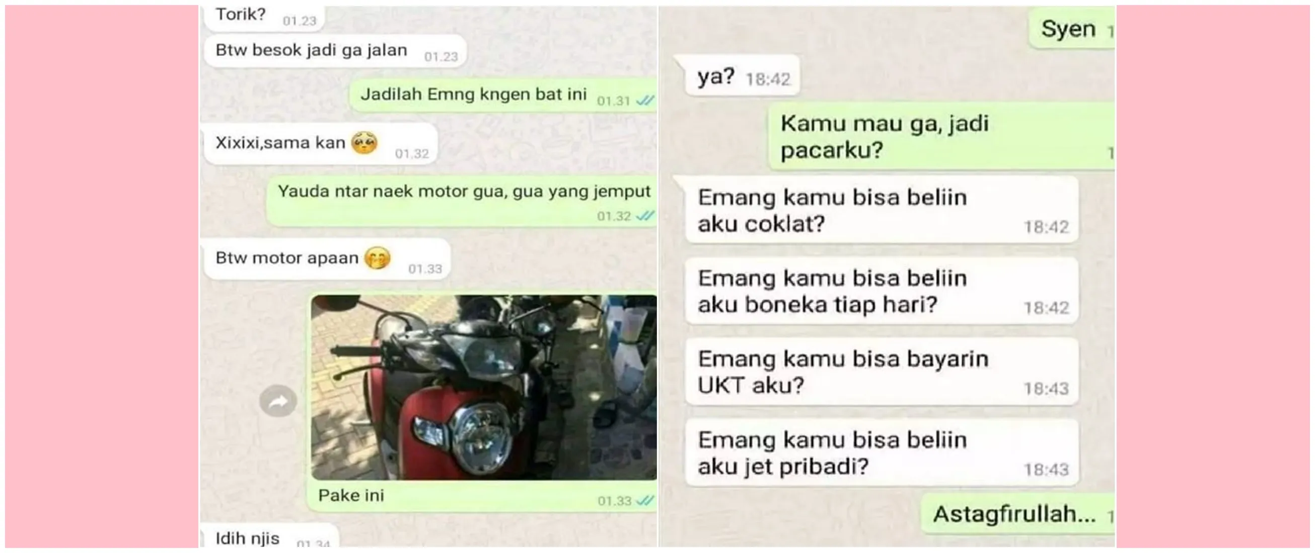 11 Chat lucu hadapi pacar matre ini ngeselin abis, harus sabar sambil ngelus dada