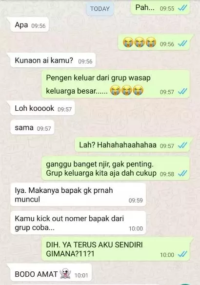 Chat lucu curhat ke bapak Berbagai sumber Chat lucu curhat ke bapak Berbagai sumber