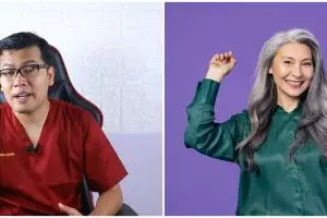 Tanpa perlu disemir, begini cara mengatasi rambut beruban ala rekomendasi dokter pakai 2 bahan dapur