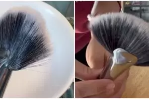 Tanpa beli baru, trik atasi bulu brush makeup yang berantakan ini simpel cuma perlu 2 langkah
