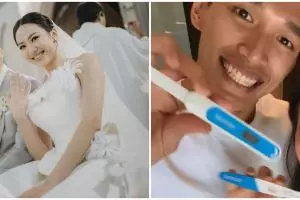 Dikaruniai calon bayi selang sebulan menikah, intip 9 momen Shanju dan Jojo umumkan kehamilan