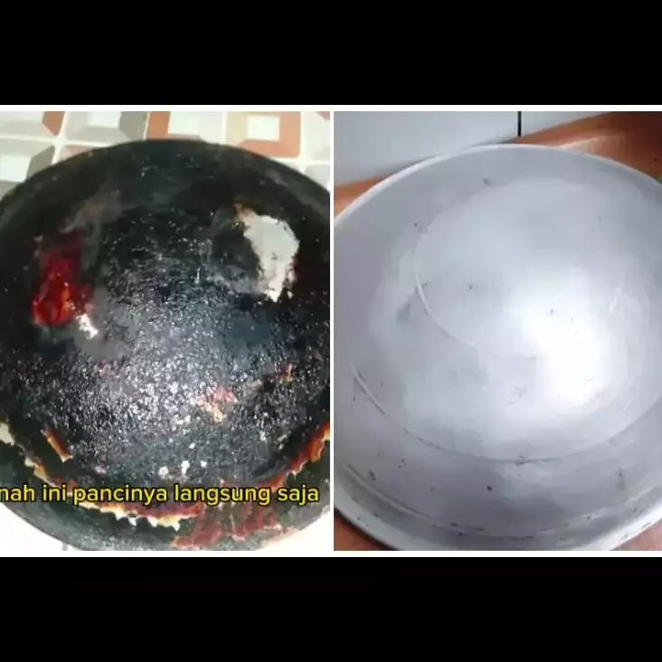15 Cara membersihkan kerak pantat wajan, hasilnya kinclong seperti baru lagi