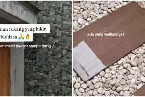 Wanita curhat hasil renovasi rumah garapan tukang tetangga, 9 potret hasilnya bikin nyesek