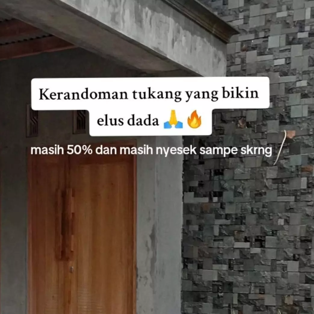 Wanita curhat hasil renovasi rumah garapan tukang tetangga, 9 potret hasilnya bikin nyesek