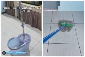 Tanpa campuran sabun cuci piring, ini trik mengepel lantai agar kesat dan wangi ditambah 1 bahan dapur