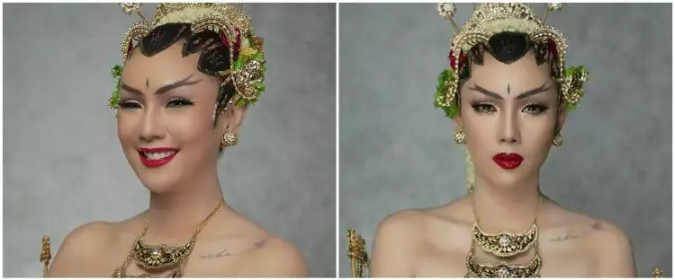Heboh potret manglingi Kalina Octaranny eks Vicky Prasetyo jadi pengantin Jogja, mau menikah lagi?