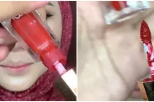 Trik atasi lipcream hampir habis agar bisa digunakan kembali ala MUA cuma pakai 1 produk riasan