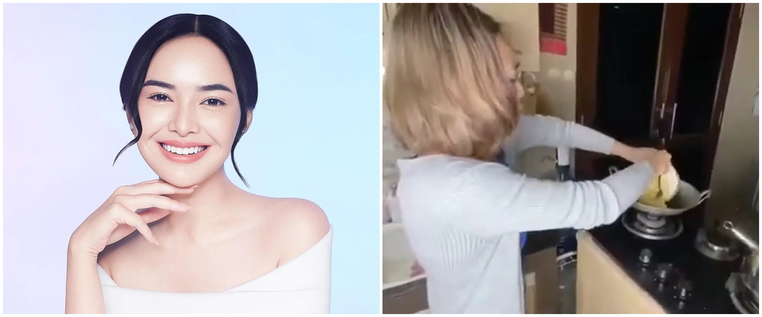 Hobi masak mie instan, intip 9 potret dapur lawas Amanda Manopo sederhana penuh perabotan