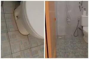 Bukan dicampur garam, ini trik bersihkan kerak keramik kamar mandi agar kesat ditambah 1 bahan dapur
