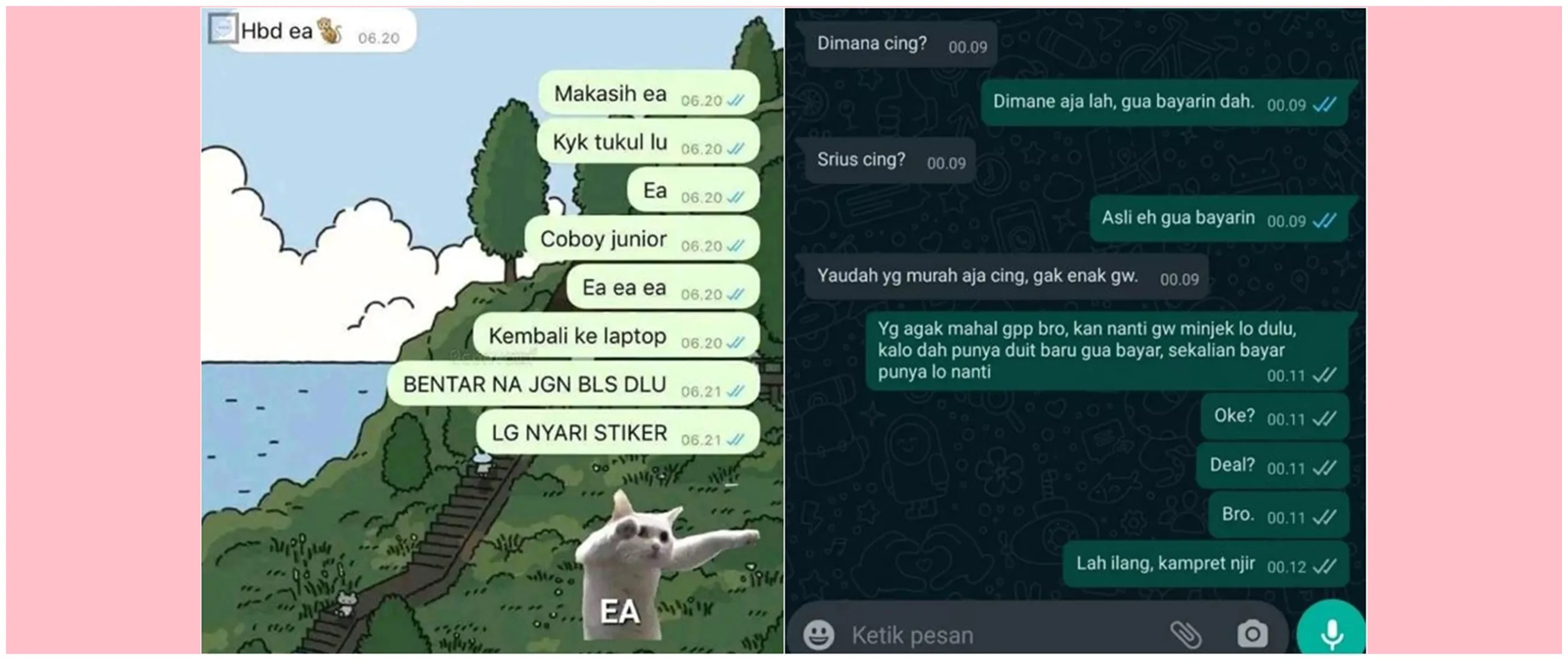 11 Chat lucu bareng bestie ini absurdnya nggak tertolong, bikin ketawa sambil tepuk jidat