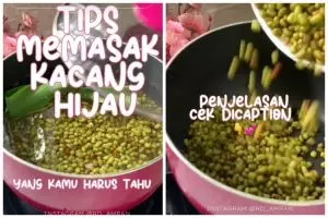 Tak bikin gas boros, trik merebus kacang hijau agar empuk ala emak-emak ini cuma butuh 14 menit